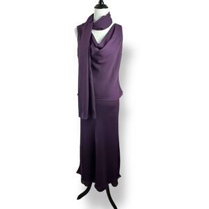 Alex Evenings 3-Piece Sectional‎ Gown Plum Purple